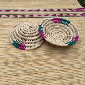 Traditional Zulu Mbhenge Cover - Handcrafted Beadwork Storage Lid