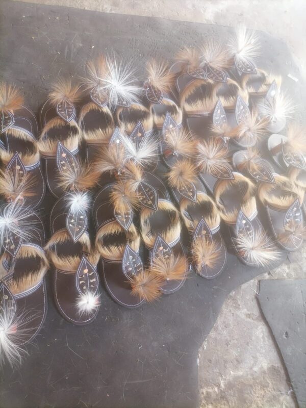 Zulu Fur Shoes - Traditional Apparel